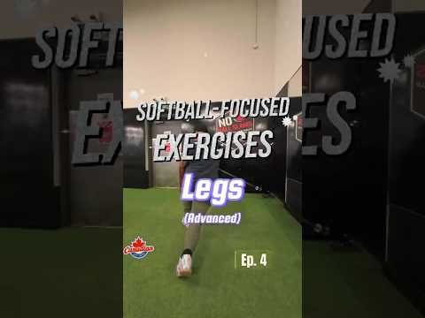 Leg Exercises for Softball Players (Advanced) - EP 4 #baseball #softball #mlb #fitness #gym