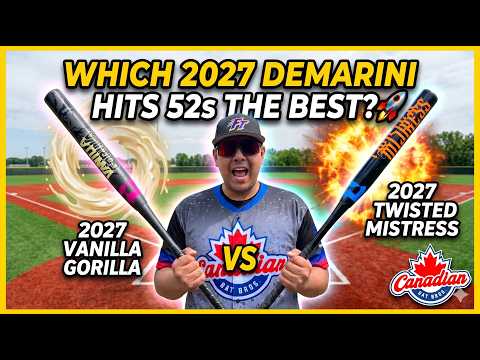 2027 DeMarini BATTLE! 🦍 Vanilla Gorilla vs 🦇 Twisted Mistress (Hitting 52s)
