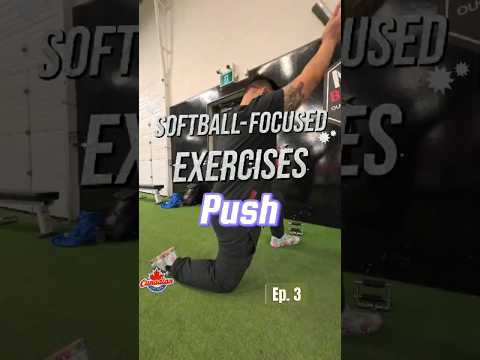 Push Exercises for Softball Players - EP 3 #baseball #softball #mlb #fitness #gym
