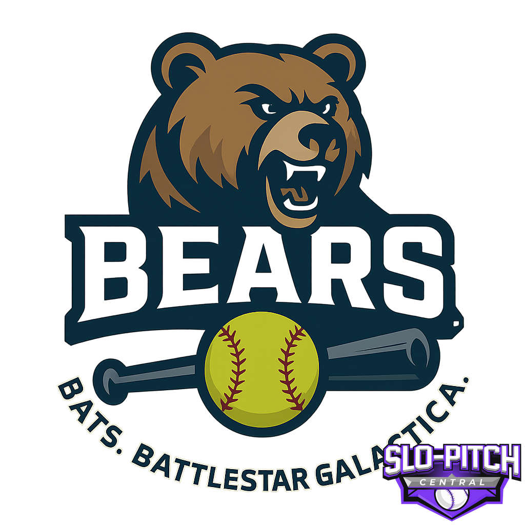 Bears. Bats. Battlestar Galactica. logo idea 1